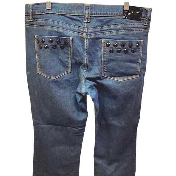 NY&C Limited Edition Dark Wash Embellished Pocket - Picture 1 of 3